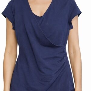 Merona Deep Blue Short Sleeve Women's Tee